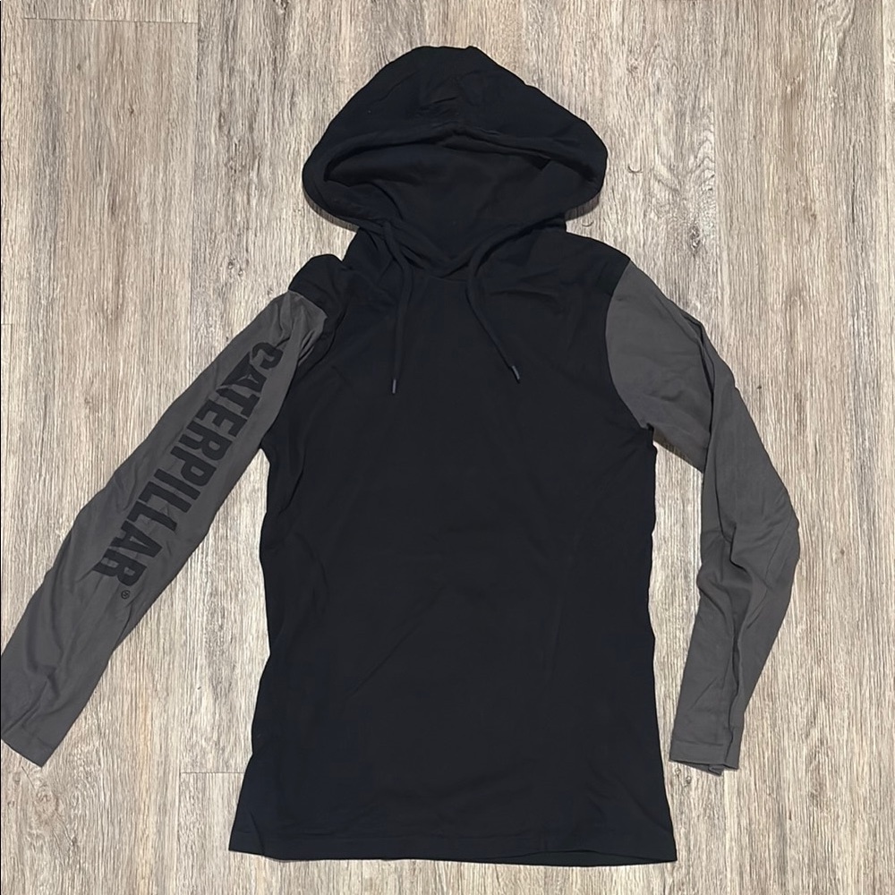 Caterpillar Black and Gray Women Thin Hoodie​